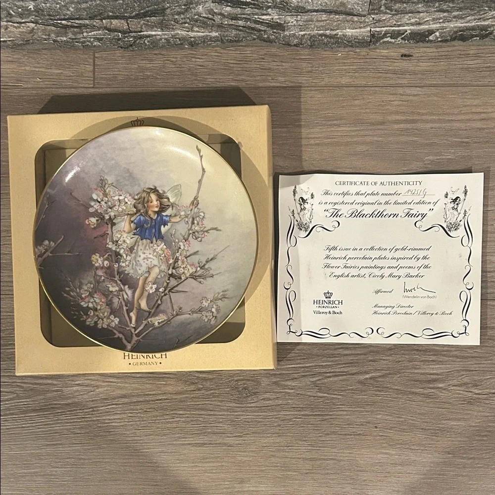Heinrich “The Blackthorn Fairy”🧚 Decorative Plate with Authenticity Certificate